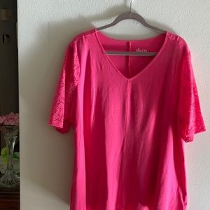 Fuscia pink top
